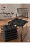 Tekstil Modern 6-Piece Chair Cushion Set - Cushion Set (40X40 cm)