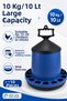 10 Pieces 10 kg Hanging Chicken Feeder 10 Lt Plastic Winged Feeder for Chicken, Chick, Turkey, Goose, Duck, Pigeon - 3