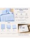 100% Cotton Certified Baby Duvet Cover Set 100X150 – Blue |   63 Wire Weaving |   Boxed Shipping - 4