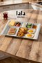 Gözde 7-Compartment Breakfast Serving Plate Set of 10 - Break-Resistant Melamine and Stylish Presentation (37 X 26 cm) - 3