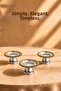 Başak Patterned Gold Serving Bowl - Chocolate Delight Bowl for Coffee Sides and Treats - 3