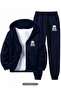 Bad Boys Printed Zippered Boys' Top and Bottom Tracksuit Set - 3