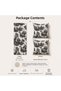 Toile De Jouy Runner and 2-Piece Cushion Cover Balcony & Living Room Set - 90X40Cm - 3