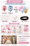 Twin Baby Hospital Room Decoration Set with 70 Balloons Pink and Blue Decoration Set with Foil Balloons - 2