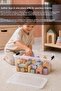 2-Piece Storage Box with Lid - Toy Organization Baby Kids Room Organizer 20Lt Transparent - 4