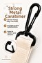 Teddyhook 2-Piece Stroller Hanger with Metal Carabiner and Teddy Bear Embroidery - 3