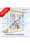 65X65 Plastic Bathroom Wc Ventilation Ventilation Grille with Fan (2 m Cable + Switch + Silicone as a Gift)