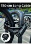 Heavy Duty Steel Cable Lock for Motorcycles, Bicycles, and Electric Scooters -
