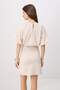 Taş Bodycon Yarasa Kol Kısa Kollu Mini Paper Touch Örme elbise TWOSS26EL00780 - 6