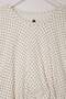 Ecru Polka Dot Regular Fit Gathered Balloon Crop Cotton Stretch Knitted T-Shirt Twoss26Ts00306 - 7
