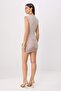 Taş Rengi Vatkalı Büzgülü Bodycone/Vücudu Saran Kısa / Mini Örme Party Elbise TPRSS26EL00280 - 4