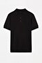 Black Regular/Normal Cut Special Yarn Premium Basic Knitwear Polo Neck T-Shirt Tmnss26Po00044 - 5