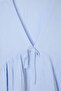 Blue V-Neck Robadan Skirted Blouse Tdrss26Bz00083 - 2
