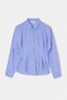 Blue Striped Shirt with Pleated Back Detail Tdrss26Go00116 - 4
