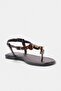 Koyu Kahverengi Kadın Sandalet TAKSS26SD00015 - 3