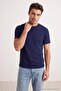 Gri-Lacivert-Taş-Bordo-Haki 5'li Paket Regular Fit Basic %100 Pamuklu T-ShirtTMNSS24TS00082 - 5