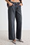 Antrasit %100 Pamuk Normal Bel Bilek Boy Wide Leg Jeans TWOAW27JE00088 - 10