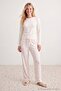 Red-White 100% Cotton Heart Muslin Woven Pajama Bottom Thmaw27Pj00001 - 3