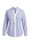 Mavi Oversize Çizgili Dokuma Gömlek TCTAW27TG00010 - 5