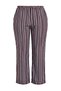 Multi-Colored Striped Wide Leg High Waist Plus Size Pants Tbbss26Ar00068 - 7