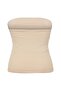 Kahverengi-Bej 2'Li Paket Fitted Crop Esnek Örme Bluz TBBSS26AF00083 - 13