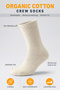 4-Piece Organic Cotton Men's Women's Ribbed Knitted Seamless Retro Sports Tennis Socks with Towel Bottom 3504 - 3