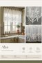 Farbela Keten Grek Tulle with Embroidered Pattern on It, Farbela Curtain Ecru (Measurements Width X Length) - 3
