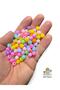 25gr 8mm Mixed Color Round Plastic Beads, Jewelry Making Beads (25gr,~95pcs)