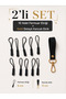 Zipper Gloves Set of 10 Black