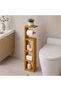Wooden Toilet Paper Holder with 3 Shelves – Pinterest Design, Ready to Assemble, Bathroom Organizer, Invisible Screw, 60×17 cm - 2