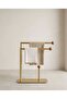 Modern Matte Gold Metal Paper Towel Holder and Towel Rack – Countertop Standing Organizer - 5