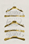 3 Pieces Gold Plastic Coat Hanger Clothes Hanger Suit Hanger - 4