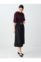Black Comfortable Cut Regular Waist Pocket Detailed Woven Midi Skirt - 3