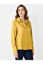 Oil Green Relaxed Fit Long Sleeve Satin Shirt - 4