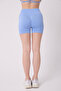 Women's High Waist Gathering Seamless Mini Shorts Leggings with Gathering Back - 7