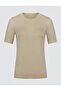 Beige Crew Neck Short Sleeve Knitwear Sweater - 7