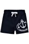 Anchor Printed 6-18 Months Shorts - Navy Blue