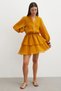 Bolon Sleeveless High Collar Layered Chiffon Dress - 2