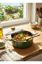 CASSEROLE WITH GLASS LID 28CM - 6