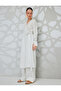 Long Sleeve Cotton Linen Double Breasted Long Kimono - 2