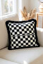 Gingham Pattern 43X43 cm Throw Pillow Cover - 2