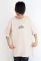 Boy's T-Shirt with Text Print, Ages 8-12, Beige - 2