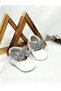 Bella Model Sequin Bow Baby Moccasin Booties Baby Shoes