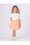 Girl's Short Sleeve Stoned Bow Tutu Princess Skirt for Birthdays, Weddings, Special Occasions, Summer Evening Dresses (2-3-4-5 Years Old Dress) - 3