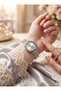 Stone Detailed Cord Minimal Women's Wristwatch