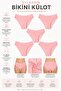 5-Pack Tutku Women's Jacquard Bikini Panties 100% Cotton 0679 - 3