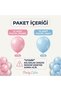 Set of 20 Pastel Light Blue Pink Balloons Birthday Baby Shower Decoration - 2