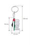 Palestinian Colorful Map Metal Keychain with Hanzala Figure, Unisex – 10 Pieces - 3