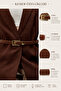 Women's Black Crocodile Patterned Gold Buckle Stylish Belt, Matching with Trousers, Dresses, and Jackets