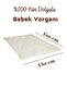 100% Merino Lamb Wool Filled Baby Quilt 100X150 cm + Wool Baby Pillow - 4